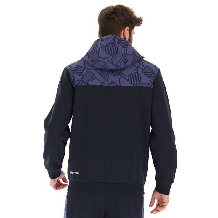 Men Lotto Athletica Prime Fz Jackets Black / Purple | 72390-DZME