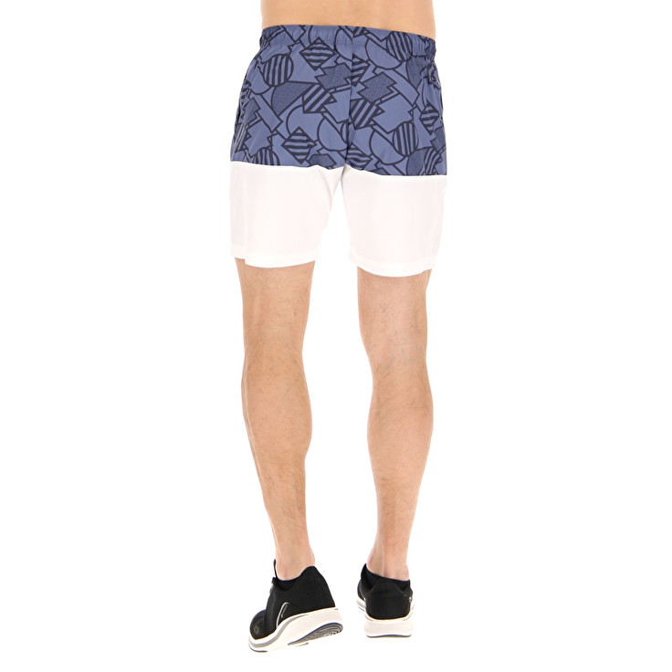 Men Lotto Athletica Prime Shorts Blue / White | 43786-NPHV