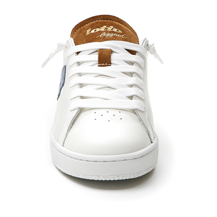 Men Lotto Autograph Block Leggenda White / Blue / Brown | 76098-HCTB