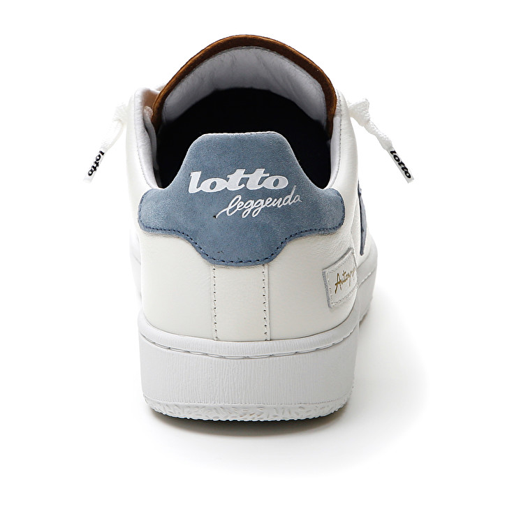 Men Lotto Autograph Block Leggenda White / Blue / Brown | 76098-HCTB