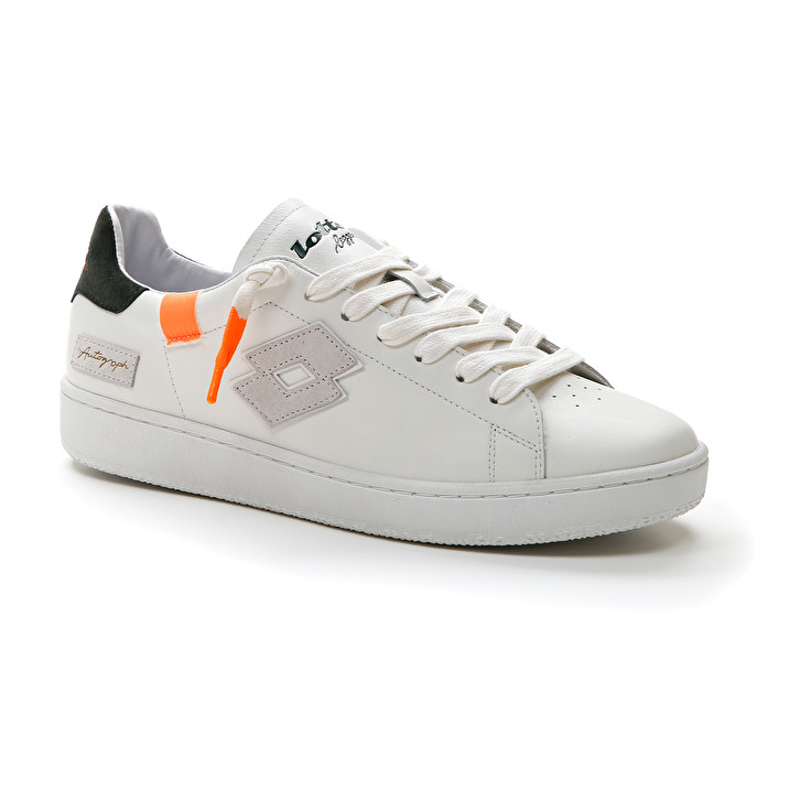 Men Lotto Autograph Fluo Leggenda White / Green / Orange | 46231-UQOH