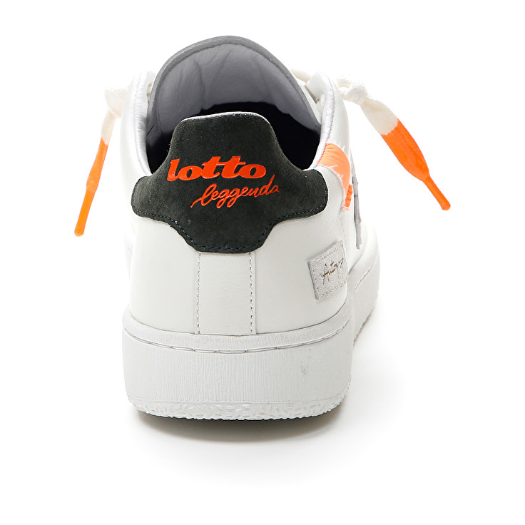 Men Lotto Autograph Fluo Leggenda White / Green / Orange | 46231-UQOH