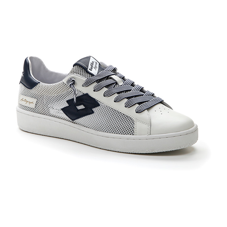 Men Lotto Autograph Net Leggenda White / Blue | 10678-MVKU
