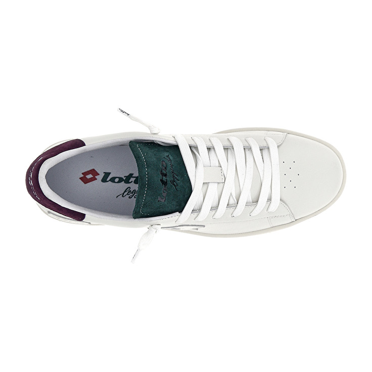 Men Lotto Autograph Suede Leggenda White / Purple / Burgundy / Dark | 37418-CORH