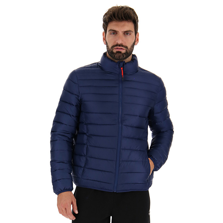 Men Lotto Bomber Cortina Iii Pad Pl Jackets Blue | 12657-CMAY