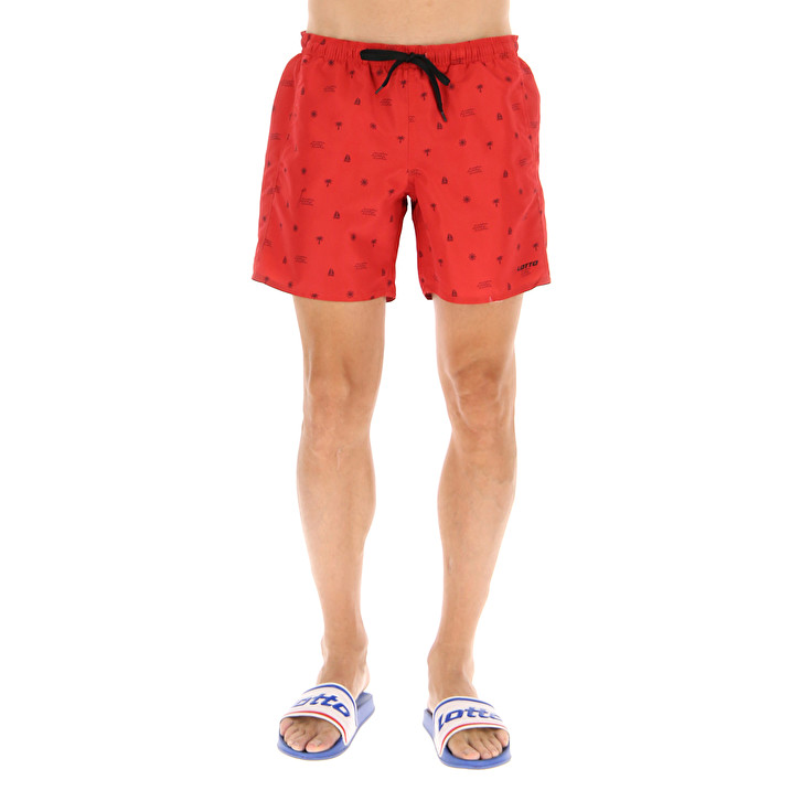 Men Lotto Club Beachwear Red | 02581-SFDU