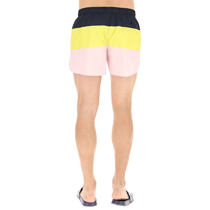 Men Lotto Color Beachwear Pink | 27165-CLNS