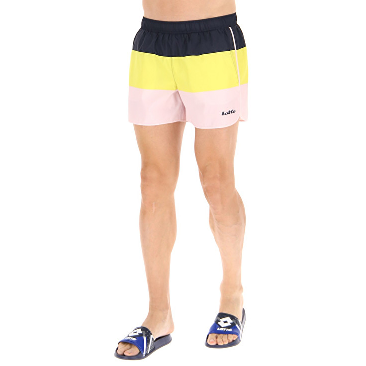 Men Lotto Color Beachwear Pink | 27165-CLNS