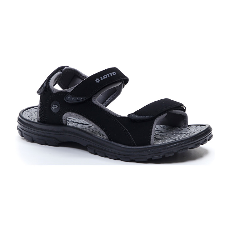 Men Lotto Dakkar Iii Sandals Black | 25763-BVRP
