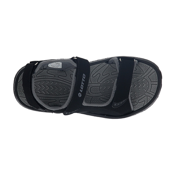 Men Lotto Dakkar Iii Sandals Black | 25763-BVRP