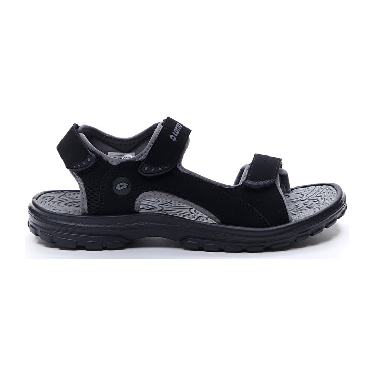Men Lotto Dakkar Iii Sandals Black | 25763-BVRP