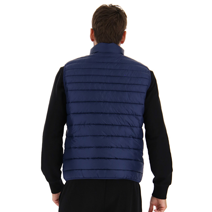 Men Lotto Gilet Cortina Iii Pad Pl Jackets Blue | 98061-KSEQ