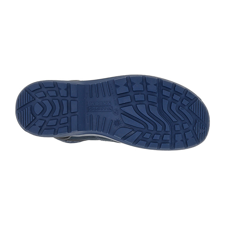 Men Lotto Hit 200 Mid S3 Safety Shoes Blue / Black / Green | 97650-EBSG