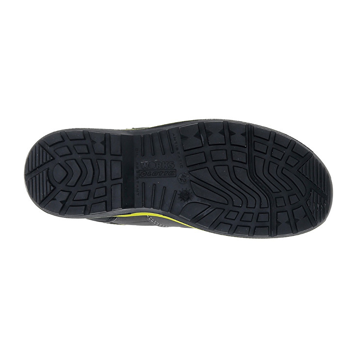 Men Lotto Hit 200 Mid S3 Safety Shoes Grey / Black / Green | 69130-DRYI