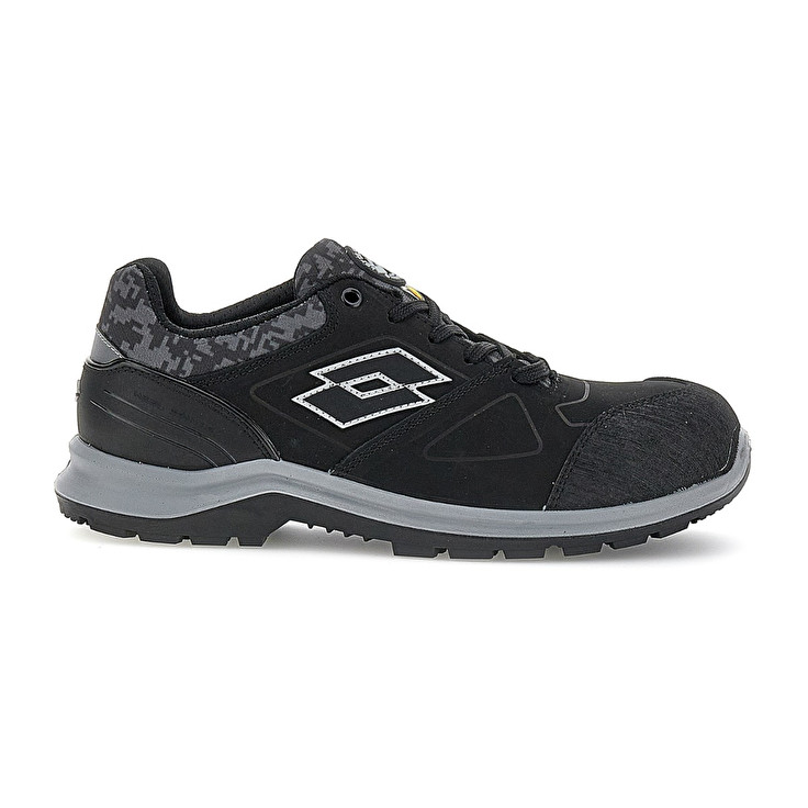 Men Lotto Hit 200 S3 Esd Safety Shoes Black | 07329-SKBH