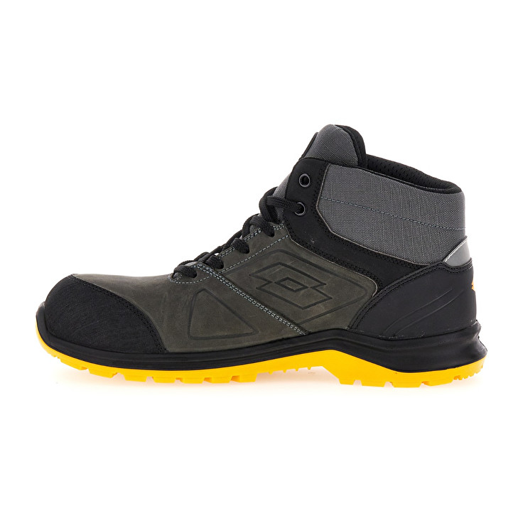 Men Lotto Hit 250 Mid S3 Src Wr Hdry Safety Shoes Grey | 06185-ODNP
