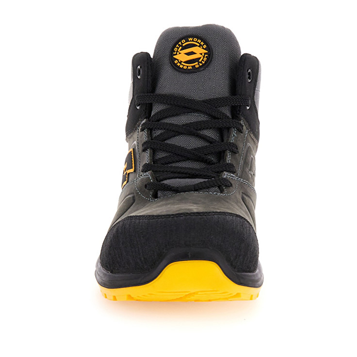 Men Lotto Hit 250 Mid S3 Src Wr Hdry Safety Shoes Grey | 06185-ODNP