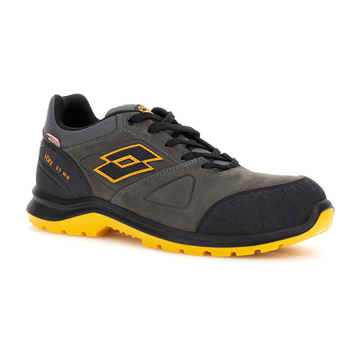 Men Lotto Hit 250 S3 Src Wr Hdry Safety Shoes Grey / Yellow | 83754-GDVC