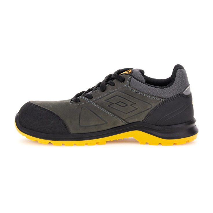Men Lotto Hit 250 S3 Src Wr Hdry Safety Shoes Grey / Yellow | 83754-GDVC