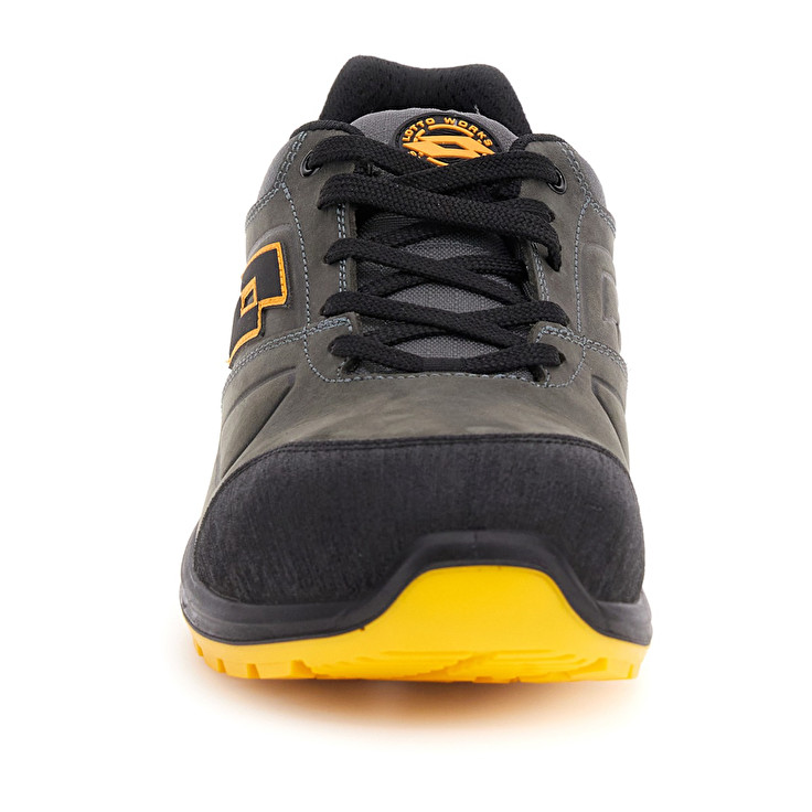 Men Lotto Hit 250 S3 Src Wr Hdry Safety Shoes Grey / Yellow | 83754-GDVC