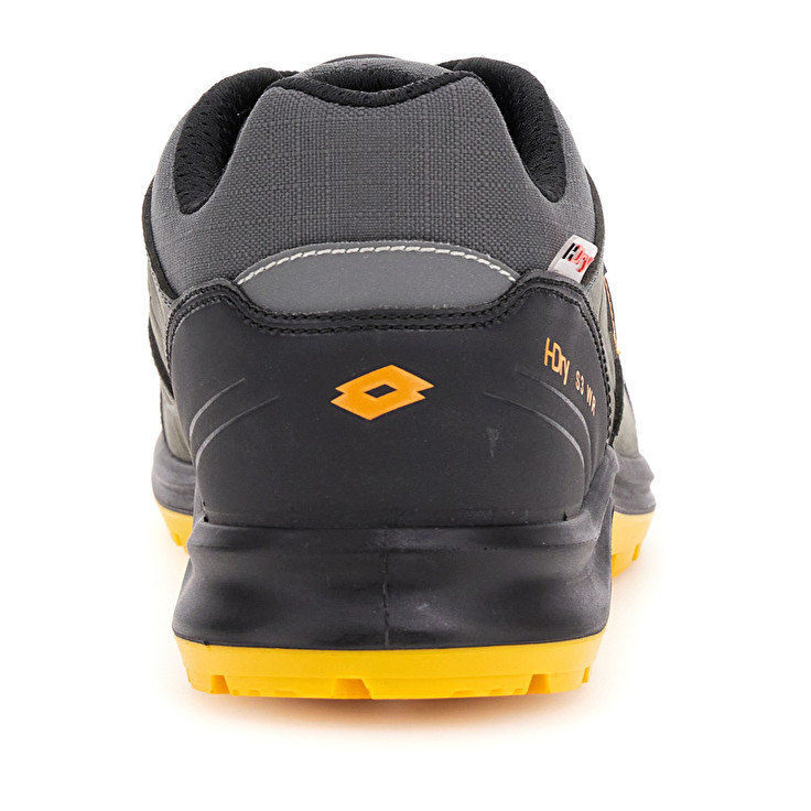 Men Lotto Hit 250 S3 Src Wr Hdry Safety Shoes Grey / Yellow | 83754-GDVC