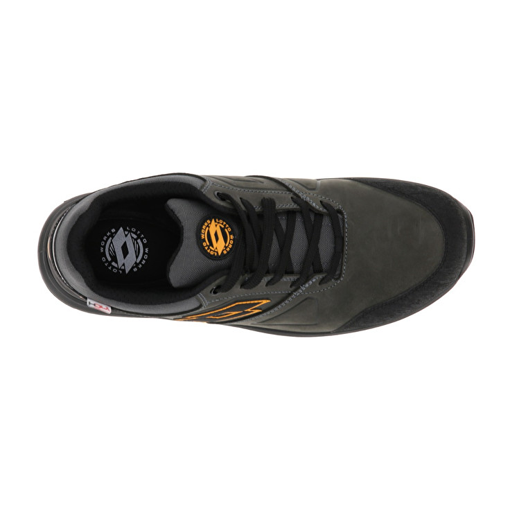 Men Lotto Hit 250 S3 Src Wr Hdry Safety Shoes Grey / Yellow | 83754-GDVC