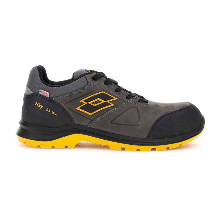 Men Lotto Hit 250 S3 Src Wr Hdry Safety Shoes Grey / Yellow | 83754-GDVC