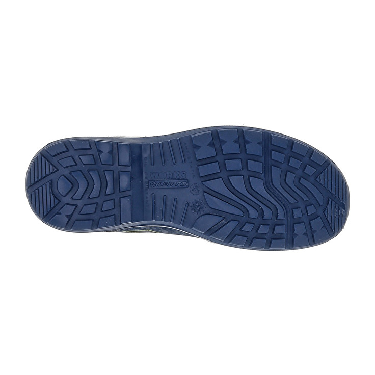 Men Lotto Hit 400 S1p Safety Shoes Blue / Green / Black | 28976-JQHB