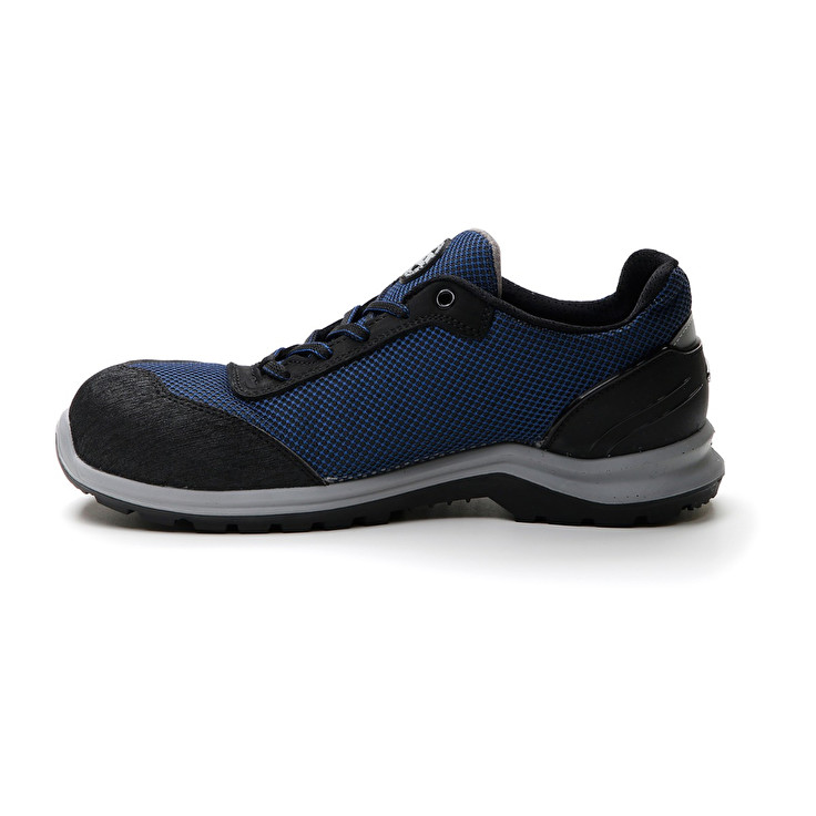 Men Lotto Hit 425 S1p Safety Shoes Blue / Silver | 21754-EBMZ