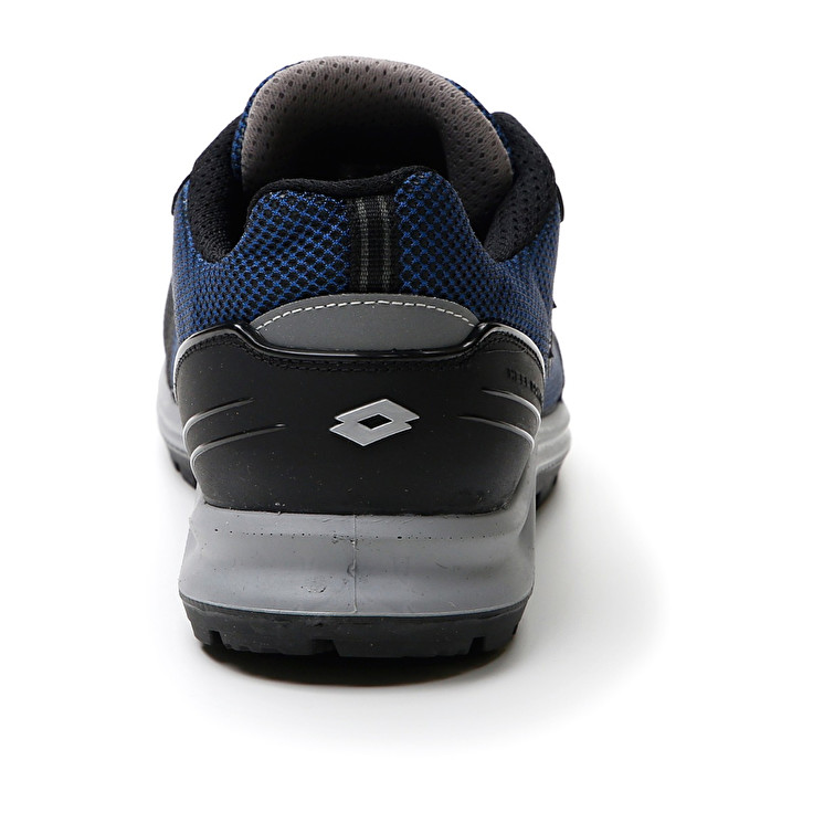 Men Lotto Hit 425 S1p Safety Shoes Blue / Silver | 21754-EBMZ
