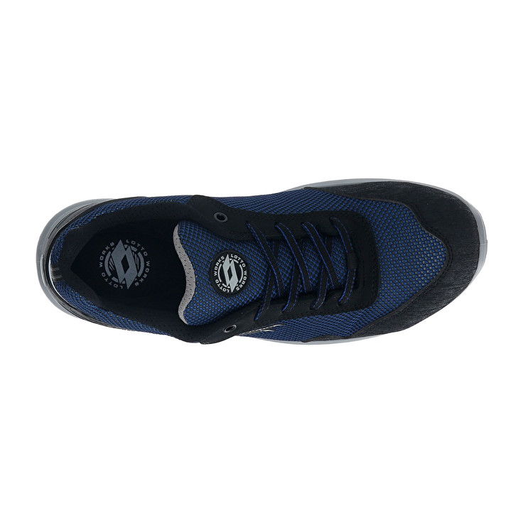 Men Lotto Hit 425 S1p Safety Shoes Blue / Silver | 21754-EBMZ