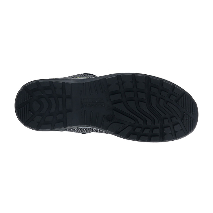 Men Lotto Hit 425 S1p Safety Shoes Dark / Silver / Green | 32587-WSRT
