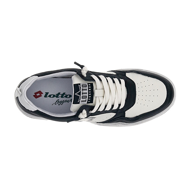 Men Lotto Hoop Stars Block Leggenda White / Black | 69358-ZFDB