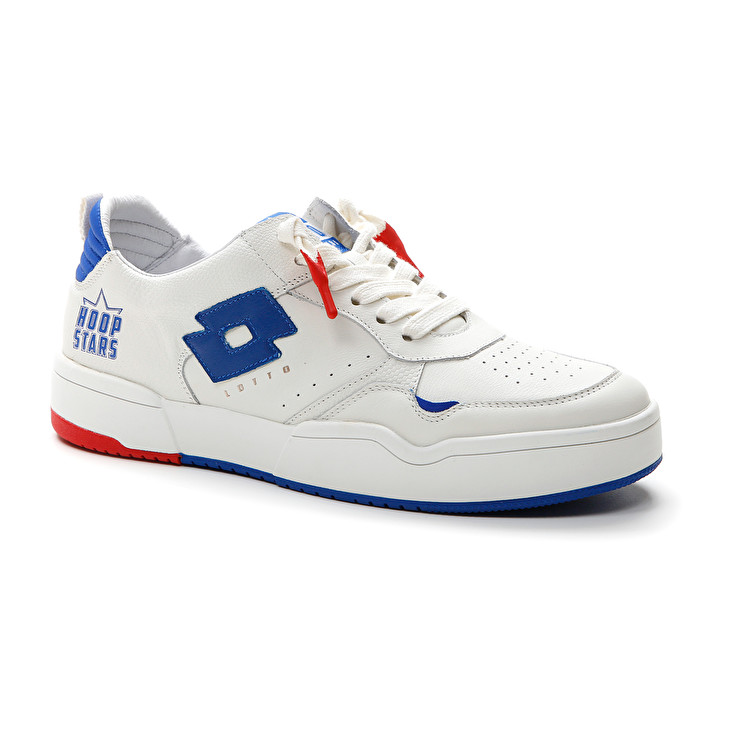 Men Lotto Hoop Stars Leggenda White / Blue | 48697-PVFZ
