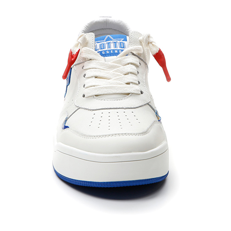 Men Lotto Hoop Stars Leggenda White / Blue | 48697-PVFZ
