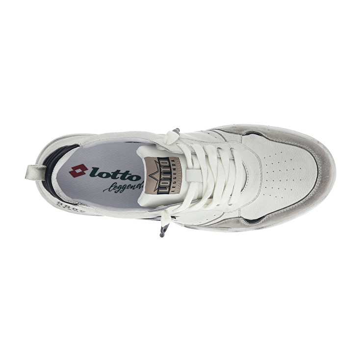 Men Lotto Hoop Stars Rub Leggenda White / Black | 08246-SYCH