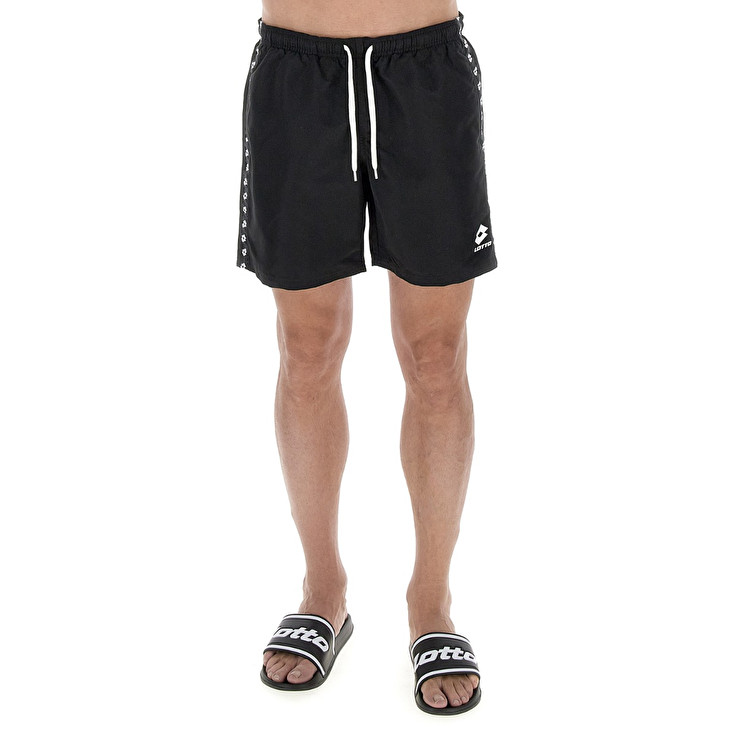Men Lotto Icon Beachwear Black | 25943-LHKN