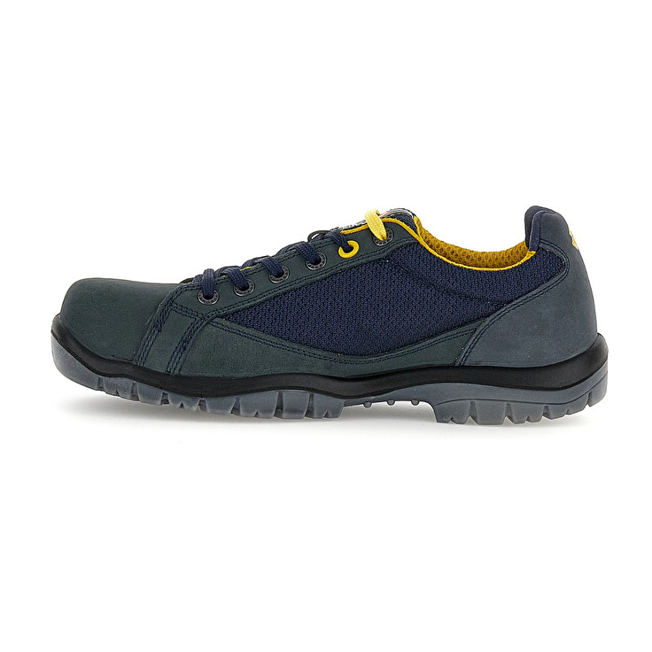 Men Lotto Jump 500 Safety Shoes Blue / Yellow | 15324-NBCV