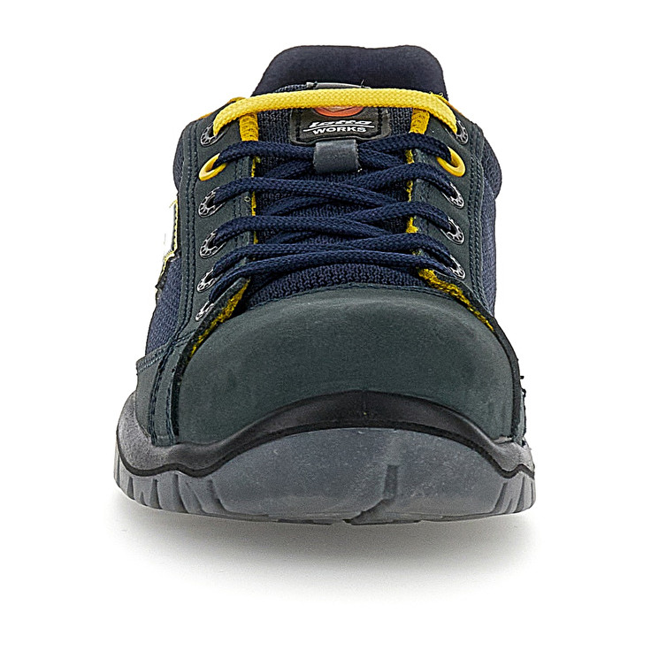 Men Lotto Jump 500 Safety Shoes Blue / Yellow | 15324-NBCV