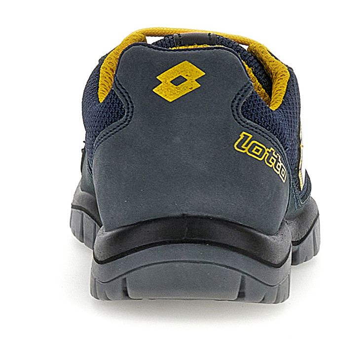 Men Lotto Jump 500 Safety Shoes Blue / Yellow | 15324-NBCV