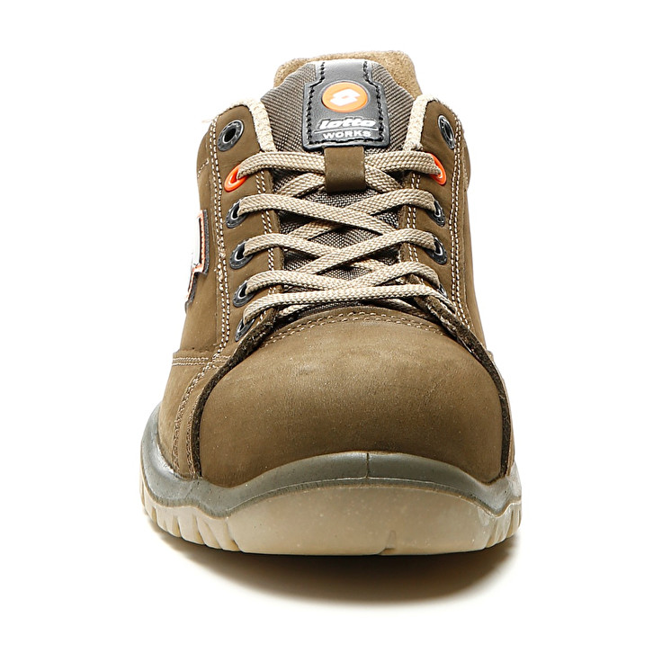 Men Lotto Jump 750 S3 Src Safety Shoes Olive / Orange | 97213-TQZS