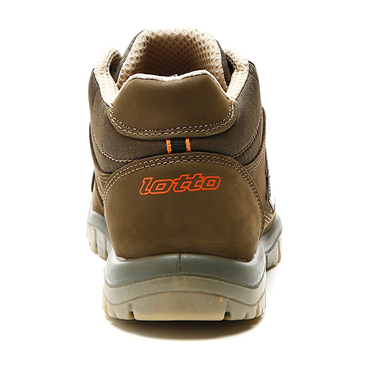 Men Lotto Jump Mid 900 S3 Src Safety Shoes Brown | 47513-XSAR