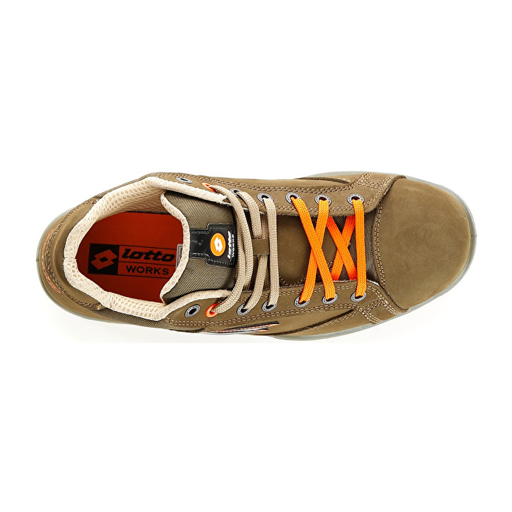 Men Lotto Jump Mid 900 S3 Src Safety Shoes Brown | 47513-XSAR