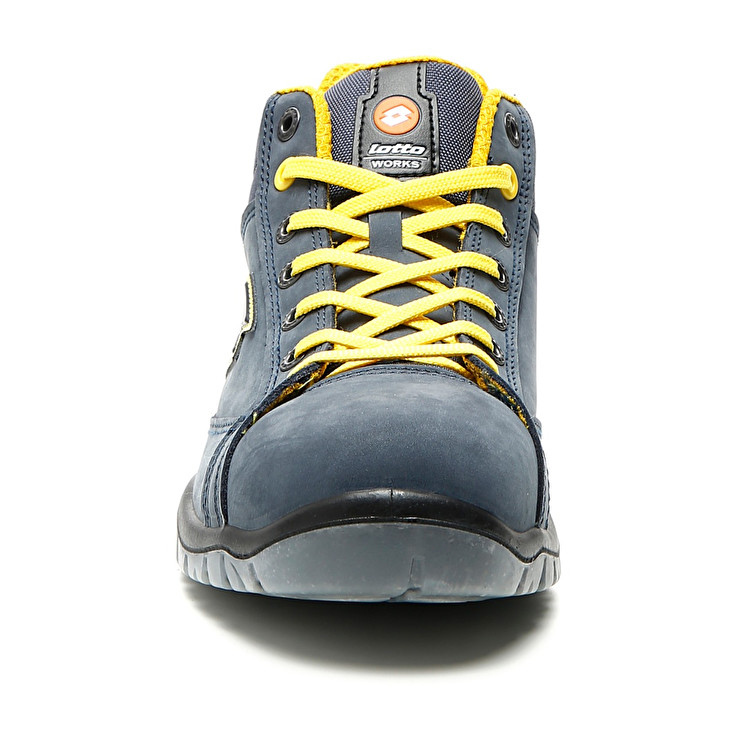 Men Lotto Jump Mid 900 Safety Shoes Blue | 29148-UQYX