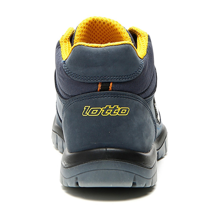 Men Lotto Jump Mid 900 Safety Shoes Blue | 29148-UQYX