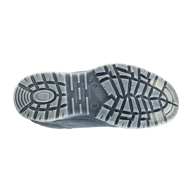 Men Lotto Jump Mid 900 Safety Shoes Blue | 29148-UQYX