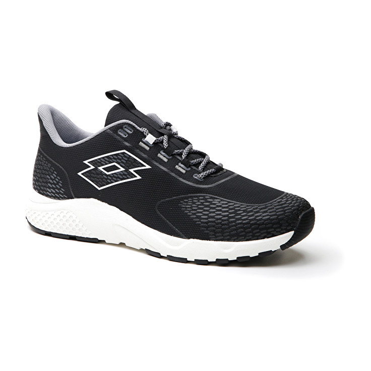 Men Lotto Kibra Amf Ii Sneakers Black / White | 60827-BUXG