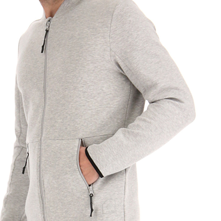 Men Lotto Lab Fz Mel Sweatshirts Grey | 43267-CIQM