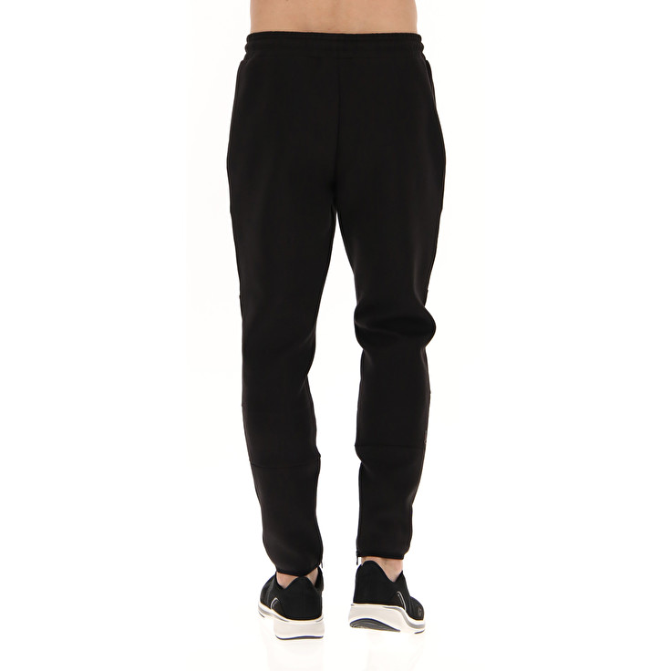 Men Lotto Lab Sport Pants Black | 21983-YGKP