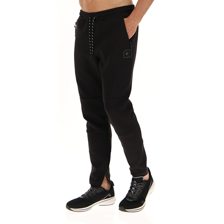 Men Lotto Lab Sport Pants Black | 21983-YGKP